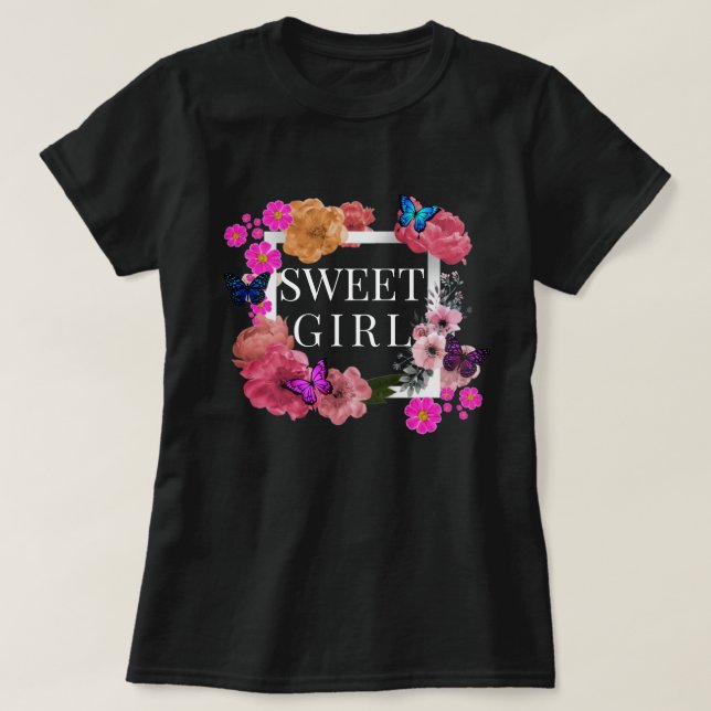 Camiseta de moda para Chica dulce (Diseño del anverso)