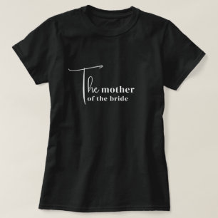 Camiseta de moda para la madre de la novia