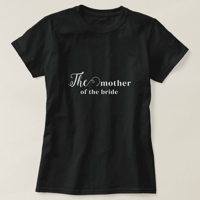 Camiseta de moda para la madre de la novia (Diseño del anverso)