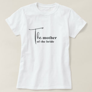 Camiseta de moda para la madre de la novia