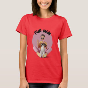 Camiseta de moda para mamá de Pie - Mostrar el amo