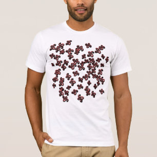 Camiseta de moda urbana con patrón de pincel abstr