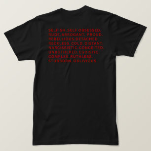 Camiseta de moda urbana de la era del villano sin