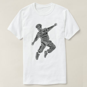 Camiseta de moda urbana para bailarín masculino