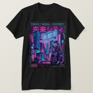 Camiseta de moda urbana Tokio Neon District Cyberp