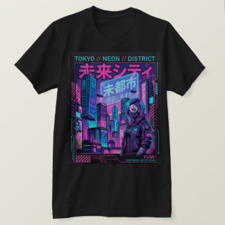 Camiseta de moda urbana Tokio Neon District Cyberp