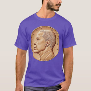 Camiseta de moneda de medalla de Barack ObamaMes d