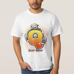 Camiseta de mono de calcetín con monograma Q