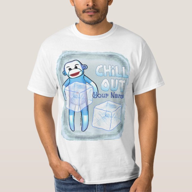 Camiseta de mono de calcetín tranquilo (Anverso)