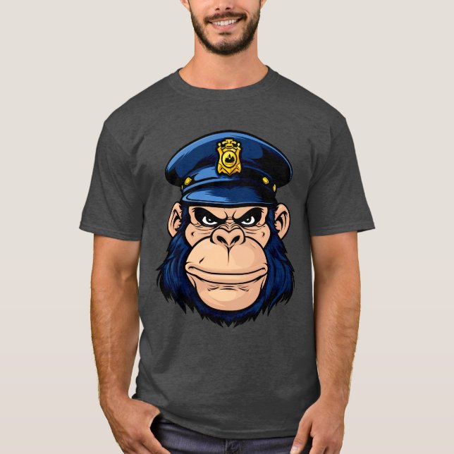 Camiseta de mono de policía (Anverso)