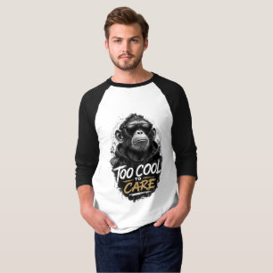 Camiseta de mono genial con gafas de sol Demasia