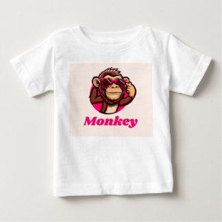 camiseta de mono genial para bebé