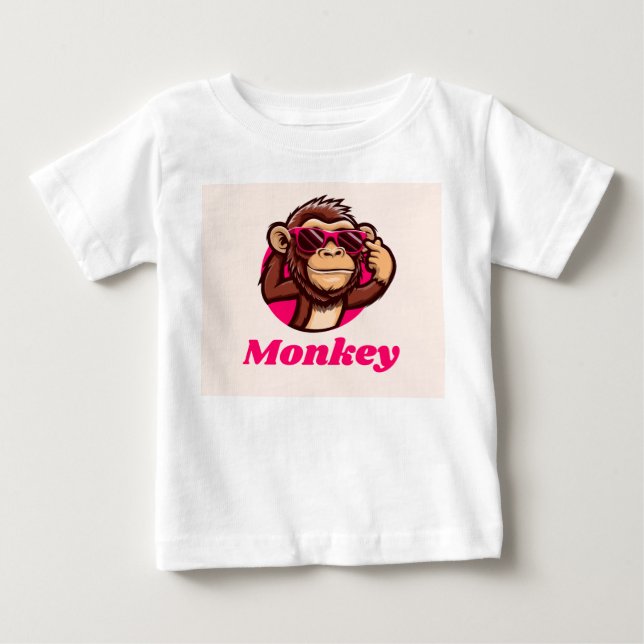 camiseta de mono genial para bebé (Anverso)