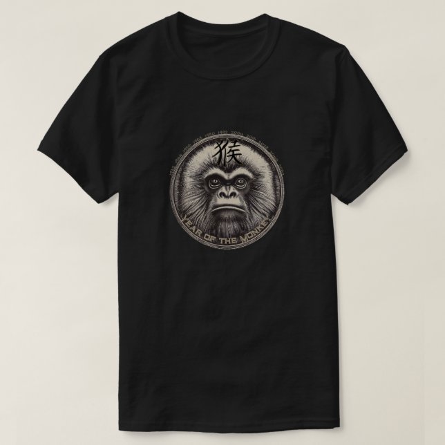 Camiseta de "mono" zodiaco chino (Diseño del anverso)