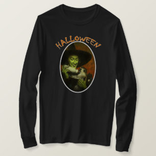 Camiseta De Monos Voladores Y Brujas De Halloween