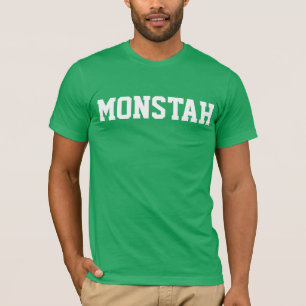 Camiseta de "Monstah" del verde
