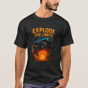Camiseta de Monster Truck - Explosión Salta Rampa 