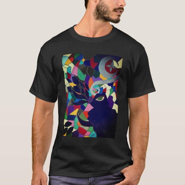 Camiseta de Monstruo de Vidrio Manchado (Anverso)