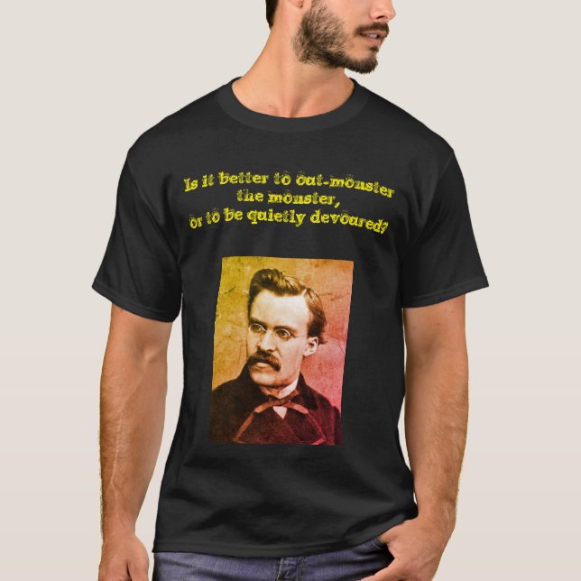 Camiseta de Monstruo Extraordinario Nietzsche (Anverso)