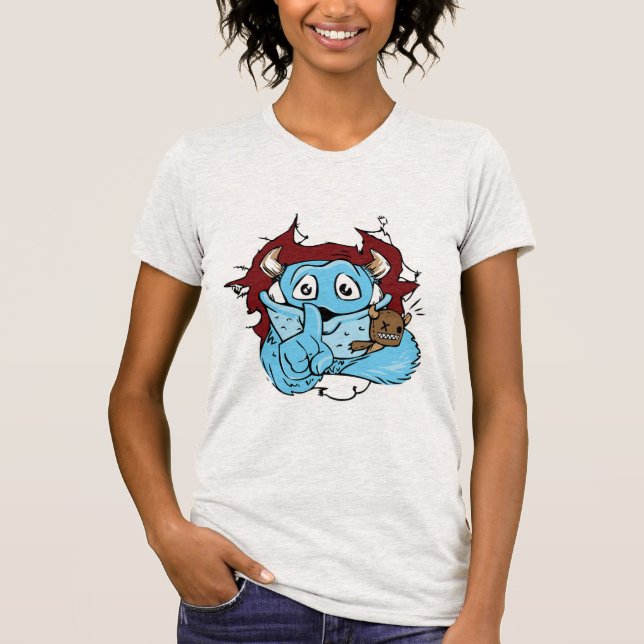 Camiseta de monstruo rara pero divertida (Anverso)
