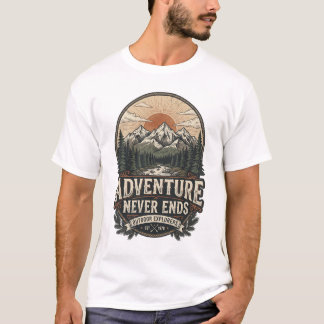 Camiseta de montaña Adventure Never Ends