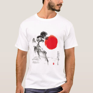 Camiseta de montaña china - Arte natural escénico