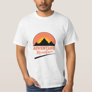 Camiseta de montaña de aventura.