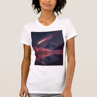 Camiseta de montaña de metal cósmico - Cielo noctu