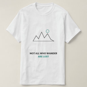 Camiseta de montaña No todos los que vagan están p