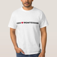 Camiseta de Montessori del amor de los niños de