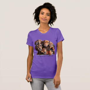 Camiseta de montón de perros salchicha