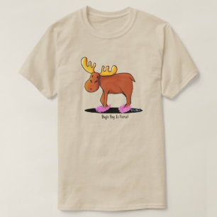 Camiseta De Moose De Zapatillo Fuzzy