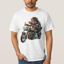 Camiseta de Motero Road Hog Biker | Diseño de Moto