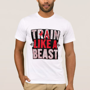 Camiseta de Motivación de Gimnasio Entrena Como un