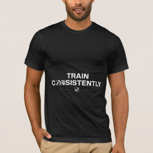 Camiseta de motivación de gimnasio Entrena Consist