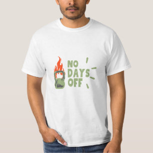 Camiseta de motivación de gimnasio “No Days Off”,