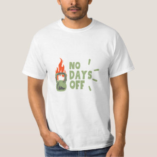 Camiseta de motivación de gimnasio “No Days Off”, 