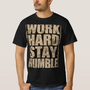 Camiseta de motivación de gimnasio Trabaja duro ma