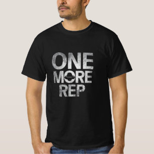 Camiseta de motivación de gimnasio Una Repetición