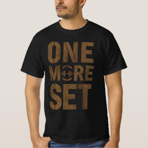 Camiseta de motivación de gimnasio Una serie más