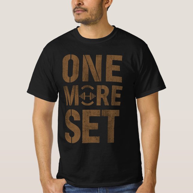 Camiseta de motivación de gimnasio Una serie más | (Anverso)