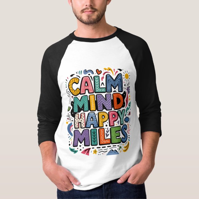 Camiseta de Motivación para Corredores Calm Mind H (Anverso)
