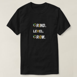 Camiseta de motivación para jugadores Grind Level