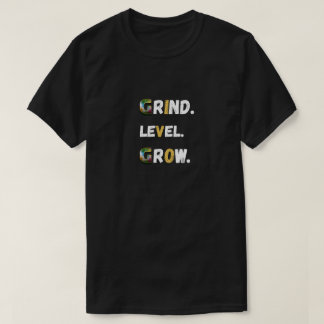 Camiseta de motivación para jugadores Grind Level 