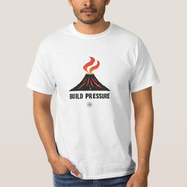 Camiseta de Motivación Volcán Erupción de Poder (Anverso)