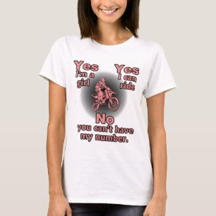 Camiseta de Moto de Cross - Sí, soy una chica