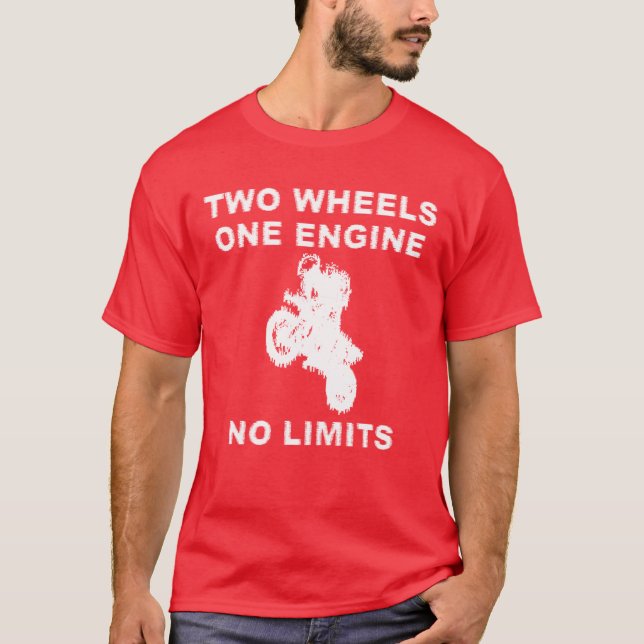 Camiseta de Moto de Cross - Sin Límites (Anverso)