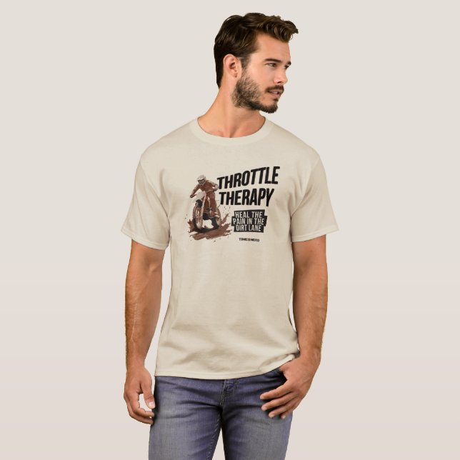Camiseta de moto de cross Throttle Therapy (Anverso completo)