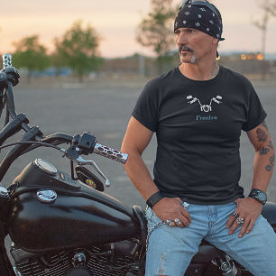 Camiseta de moto de la libertad