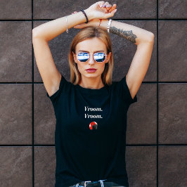Camiseta de moto Vroom para mujeres
